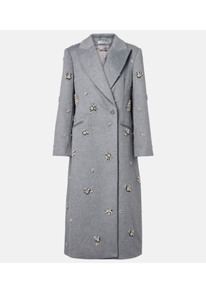 Simkhai Gianni embellished wool-blend coat