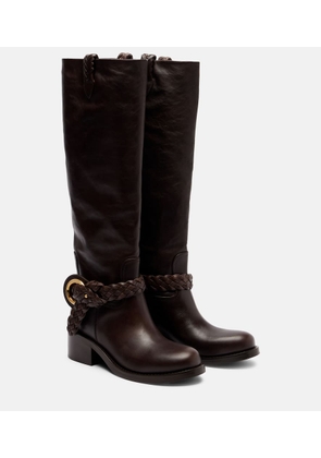Zimmermann Helix 40 leather knee-high boots
