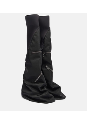 Rick Owens Zipper-detail over-the-knee boots
