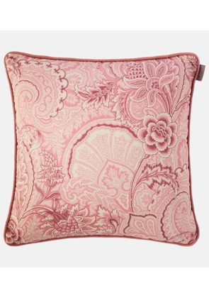 Etro Bloom floral cotton cushion