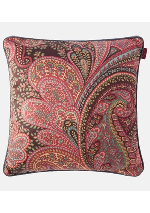 Etro Giano paisley cotton cushion