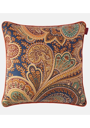 Etro Giano paisley cotton cushion