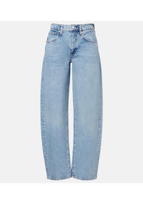 Frame Low Slung mid-rise barrel-leg jeans