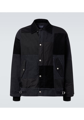 Comme des Garcons Homme Paneled cotton Oxford jacket