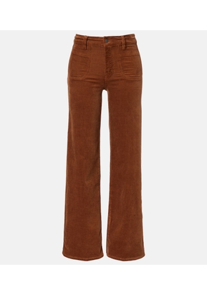 Frame Le Slim Palazzo cotton corduroy wide-leg pants