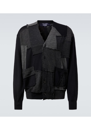 Comme des Garcons Homme Patchwork wool cardigan