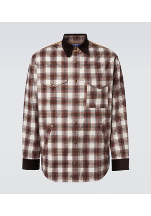 Junya Watanabe Checked cotton flannel jacket