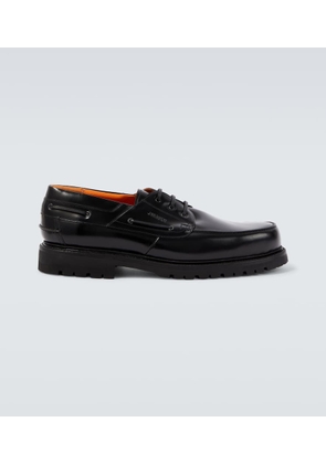 Junya Watanabe x Heinrich Dinkelacker leather boat shoes