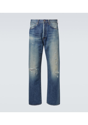 Visvim Social Sculpture 01 distressed straight jeans