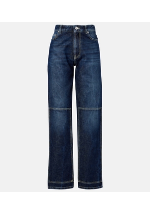 Jean Paul Gaultier Cutout high-rise wide-leg jeans