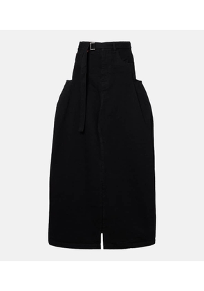 Sacai Denim maxi skirt