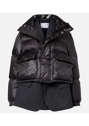 Sacai Layered wool down jacket