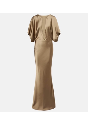 Norma Kamali Obie satin gown