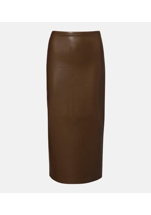Norma Kamali High-rise midi skirt
