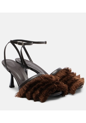 Christopher Esber Castanet fringed leather sandals