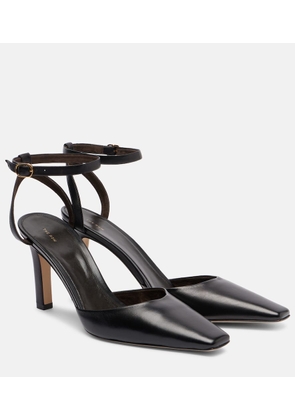 The Row Carla 80 leather sandals