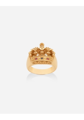 Dolce & Gabbana Royal Ring 18-carat Yellow Gold, Rubies, And Sapphire - Man Rings Gold 62