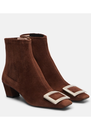 Roger Vivier Belle Vivier 45 suede ankle boots