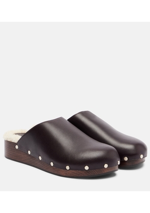 Le Monde Beryl Agnes studded leather mules
