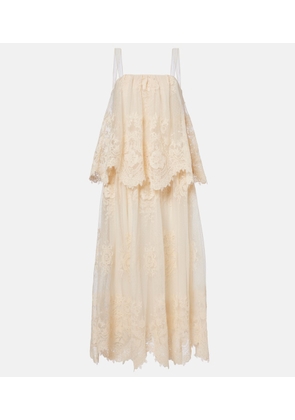 Zimmermann Hypnotic floral lace midi dress