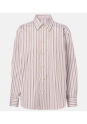 Bottega Veneta Striped cotton poplin shirt