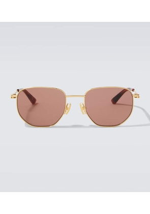 Bottega Veneta Split round sunglasses