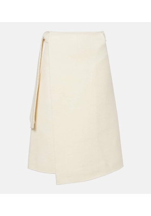 Proenza Schouler Bodhi high-rise wool-blend boucle wrap skirt