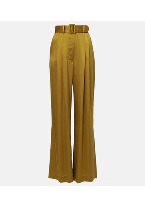 Zimmermann Silk satin wide-leg pants