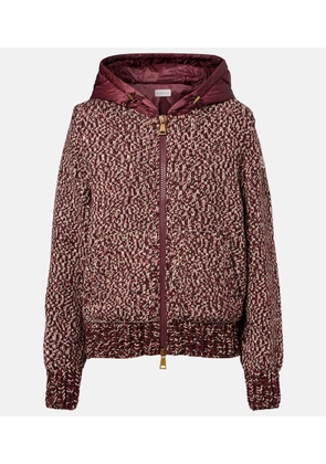 Moncler Marled-knit virgin wool jacket