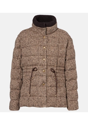Moncler Antigony wool-blend down jacket