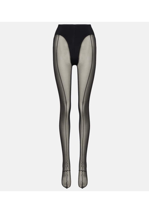 Mugler re/edit sheer tulle tights