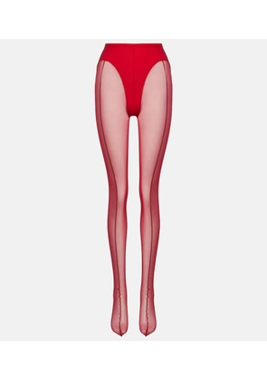 Mugler re/edit sheer tulle tights