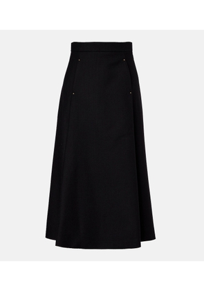 Moncler Virgin wool midi skirt