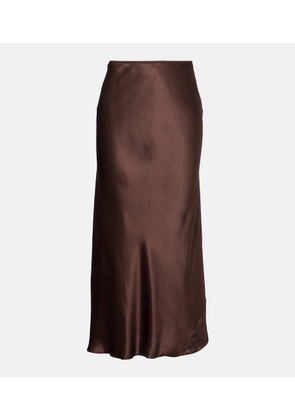Dorothee Schumacher Sense of Shine silk satin slip skirt