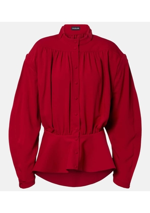 Mugler re/edit Hiver Russe crepe twill blouse