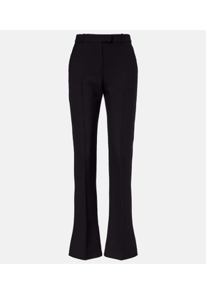 McQueen Wool and silk-blend straight pants