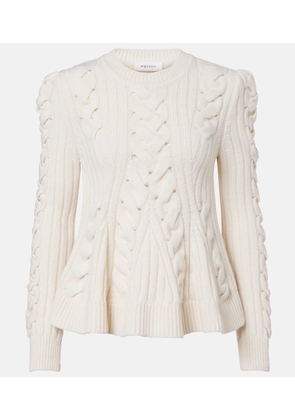 McQueen Cable-knit wool and cashmere sweater