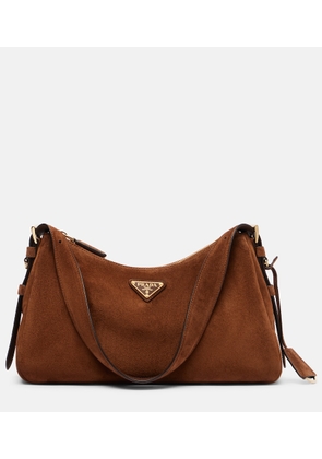 Prada Prada Aimee Medium suede shoulder bag