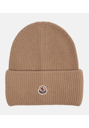 Moncler Ribbed-knit virgin wool beanie