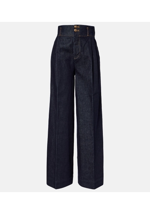 Zimmermann Hypnotic high-rise wide-leg jeans