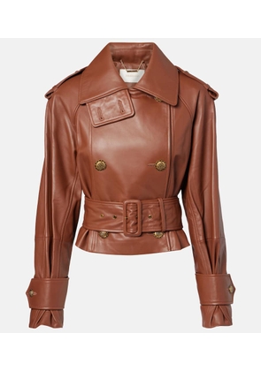 Zimmermann Hypnotic cropped leather jacket