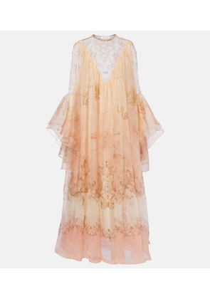 Zimmermann Hypnotic printed silk gown