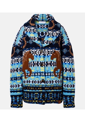 Stella McCartney Fair Isle virgin wool cardigan