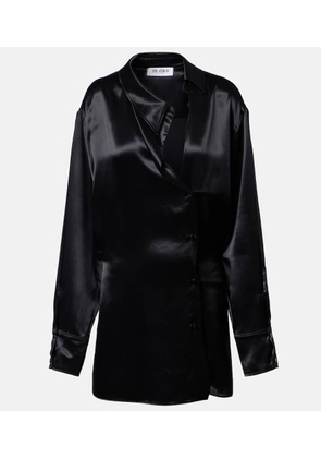 The Attico Satin shirt dress