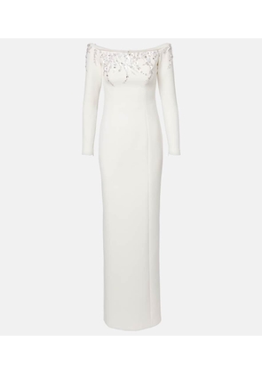 Safiyaa Bridal Gioia embellished crepe gown