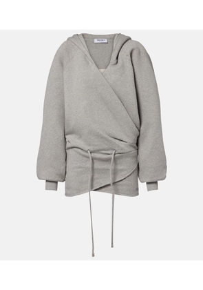 The Attico Cotton jersey sweatshirt dress