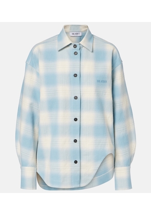 The Attico Plaid cotton and wool shirt