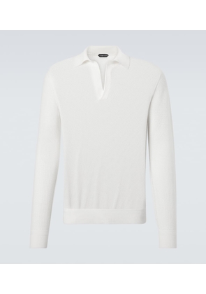 Tom Ford Semi-sheer cotton polo sweater