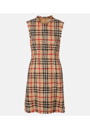 Burberry Burberry Check boucle minidress