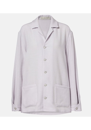 God's True Cashmere Affirmations cashmere pajama shirt with moonstone